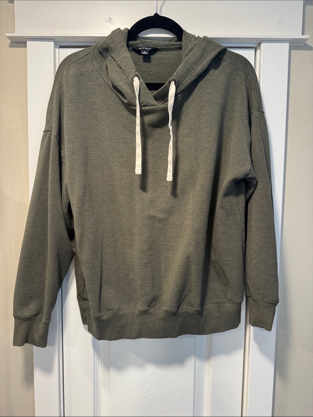 Buffalo David Bitton Olive Green Crewneck Hoodie Sweater